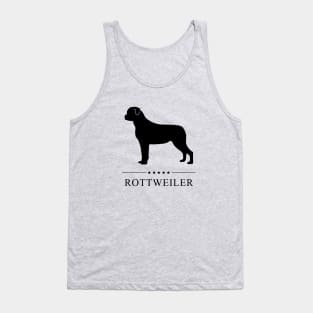 Rottweiler Black Silhouette Tank Top